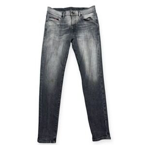 Diesel Jeans Men's 31x32 Black D-Strukt Slim Fit Skinny Stretch Made In Italy